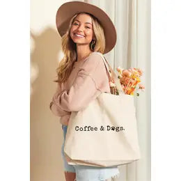 Coffee & Dogs Tote Bag