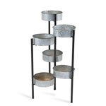 Load image into Gallery viewer, 6 Pot Metal Folding Plant Stand
