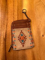 Load image into Gallery viewer, Wrangler Southwestern Print Zip Card Case

