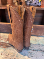 Load image into Gallery viewer, Ariat: Women's Heritage X Toe Elastic Wide Calf Western Boot in Distressed Brown
