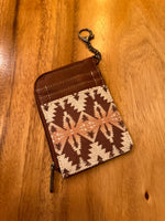 Load image into Gallery viewer, Wrangler Southwestern Print Zip Card Case
