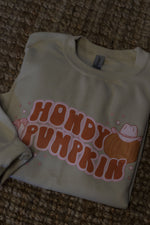 Load image into Gallery viewer, Howdy Pumpkin Graphic Crewneck
