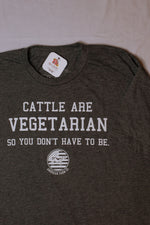 Load image into Gallery viewer, &#39;Cattle Are Vegetarian&#39; Tee
