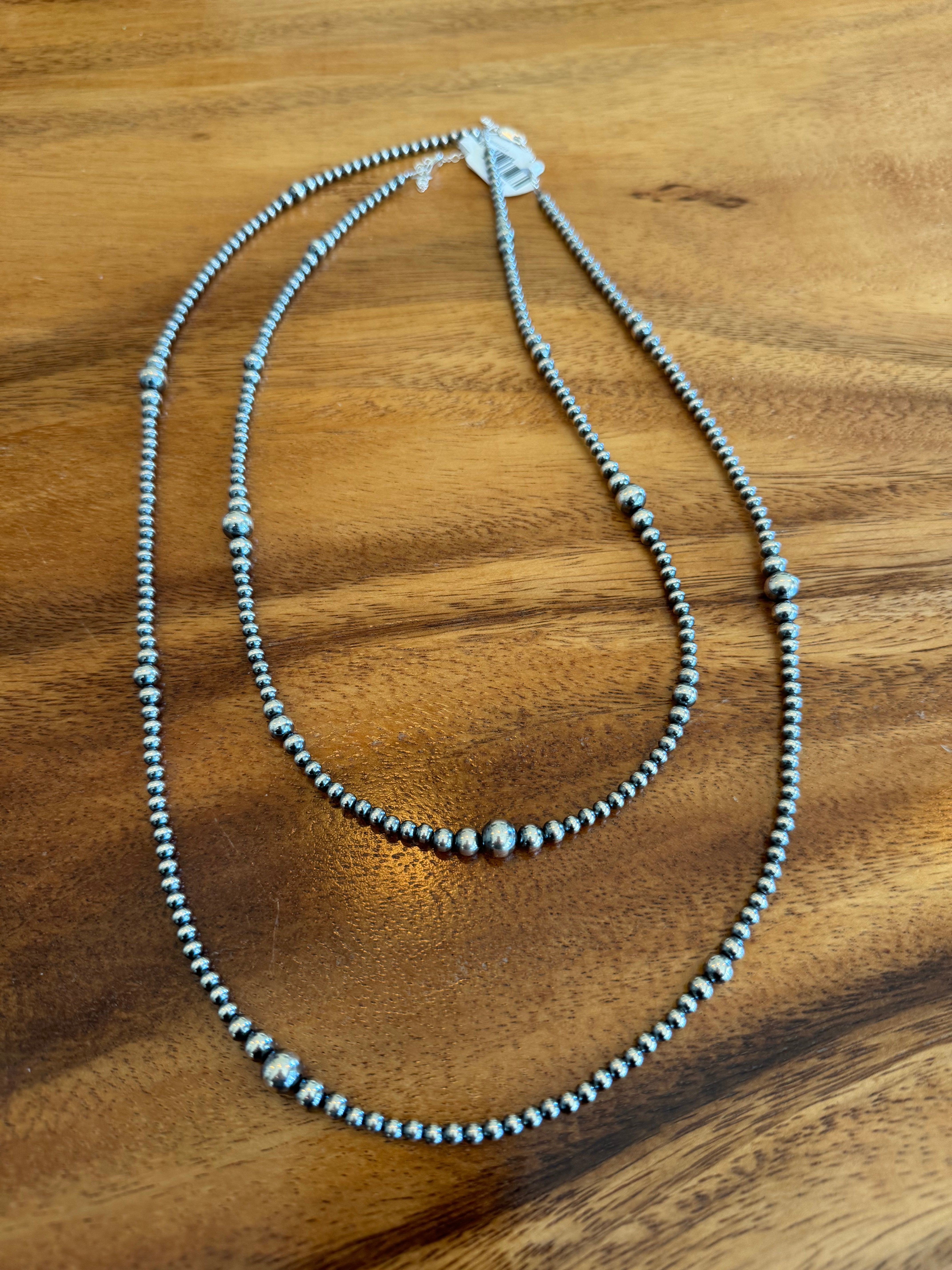 Navajo Pearl Graduated Necklace