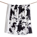 Load image into Gallery viewer, Cowhide Fleece Throw Blanket
