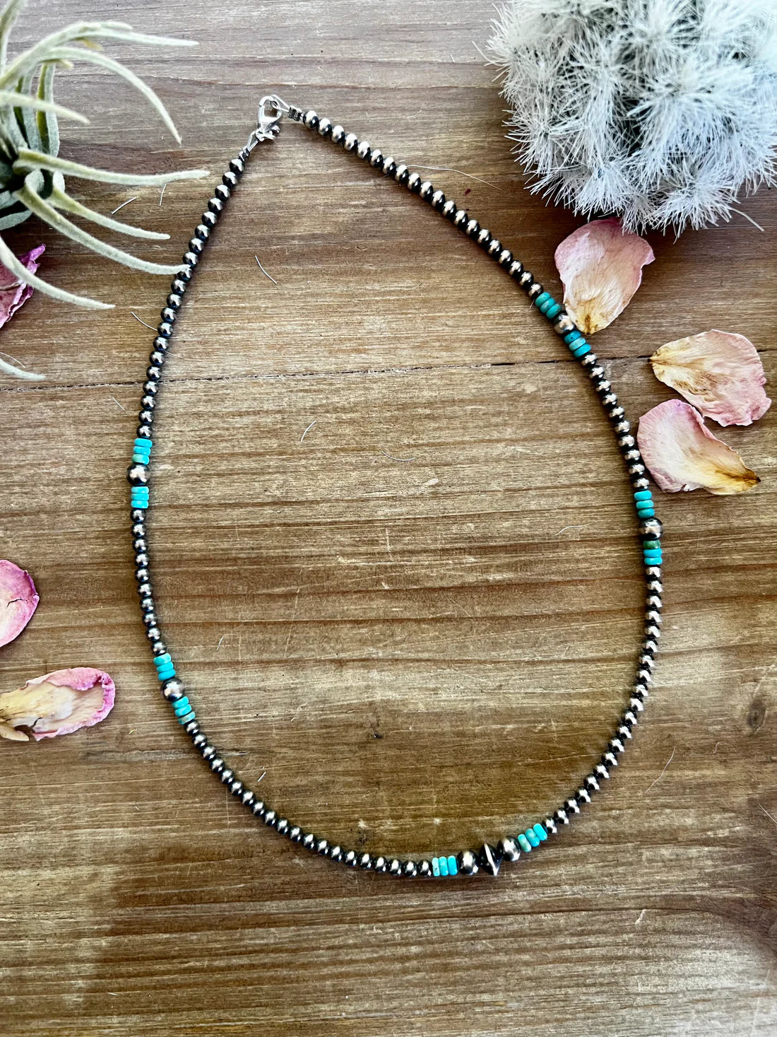 Turquoise + Navajo Pearl Necklace