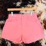 Load image into Gallery viewer, Pink High Waisted Denim Shorts
