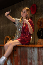 Load image into Gallery viewer, Flashback Sequin Dress
