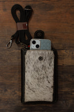 Load image into Gallery viewer, Cowhide Phone Case Crossbody Wallet

