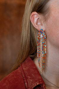 Stained Glass Rhinestone Earrings