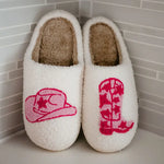 Load image into Gallery viewer, Pink Cowgirl Western Slippers
