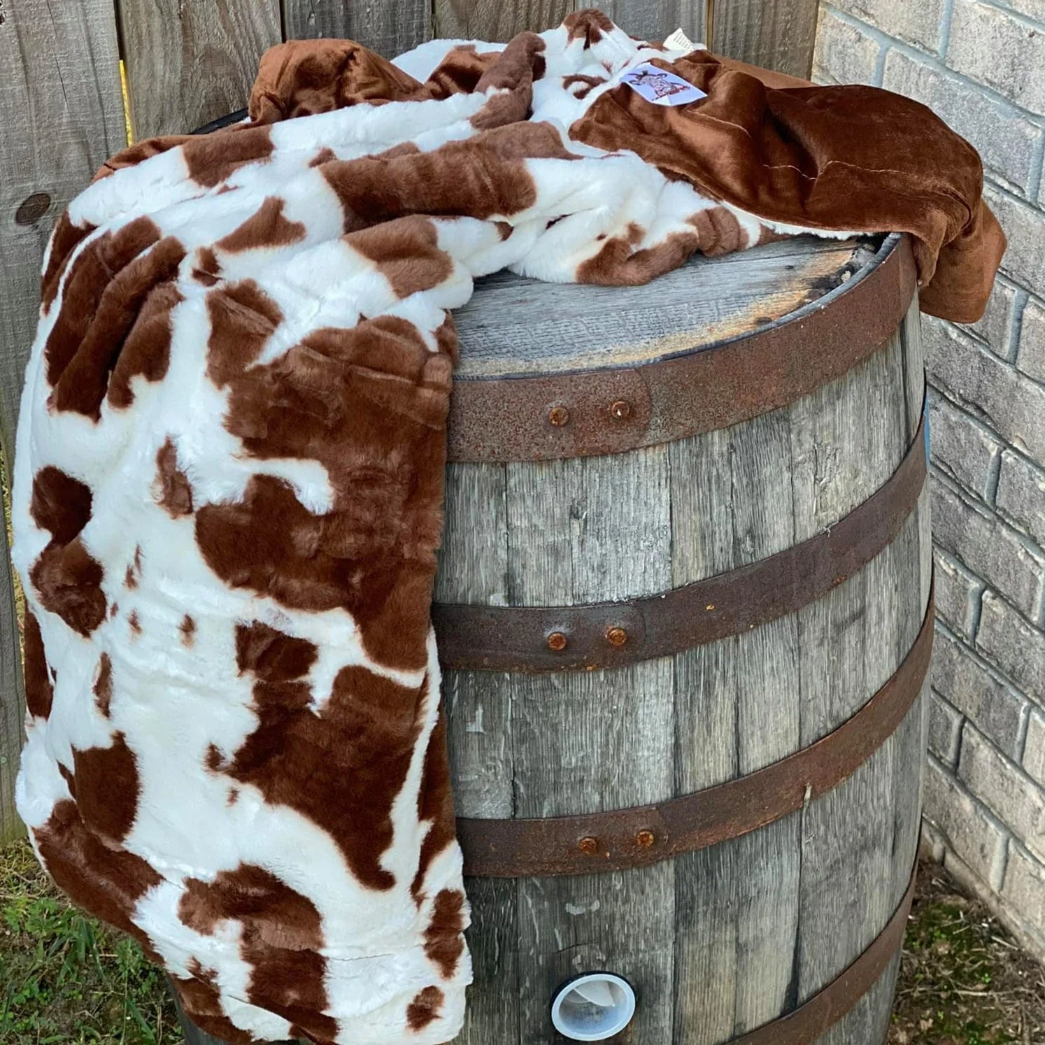 Soft Cow Print Blanket
