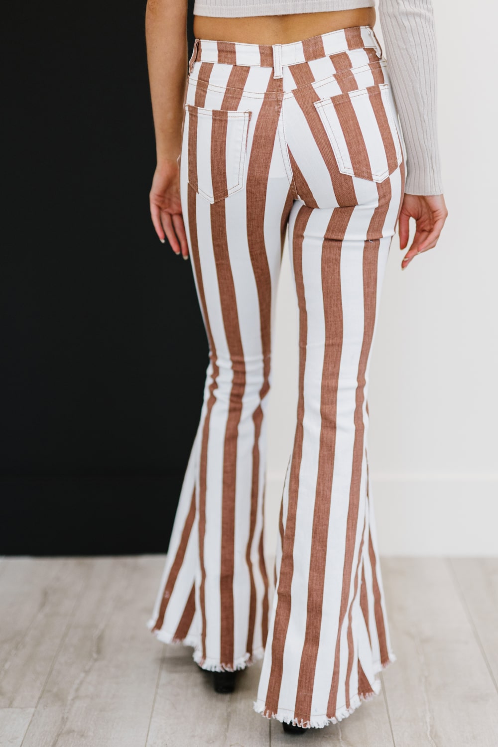 Show Stopper Striped Flare Pants