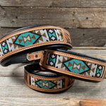 Load image into Gallery viewer, Turquoise Beaded Dog Collar
