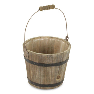 Wooden Bucket with Handle