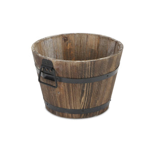 Wooden Bucket with Side Handles