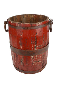 Rustic Trim Bucket Red