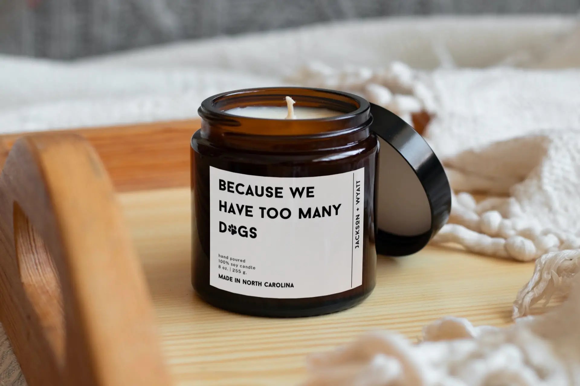 Because We Have Too Many Dogs Candle
