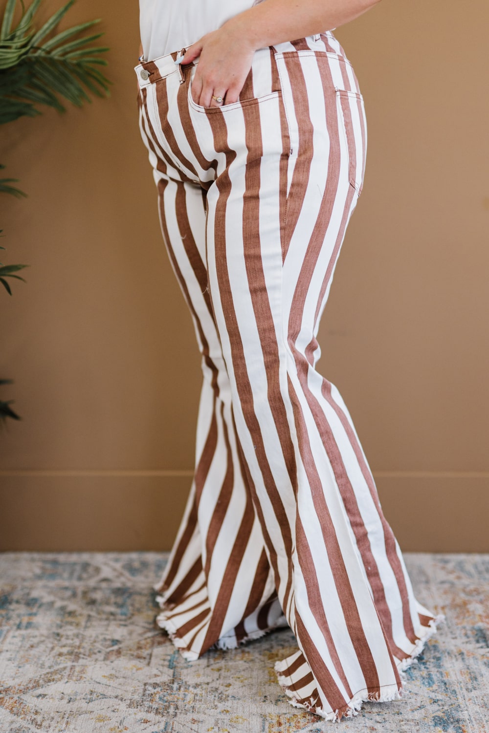 Show Stopper Striped Flare Pants