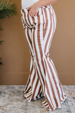 Load image into Gallery viewer, Show Stopper Striped Flare Pants
