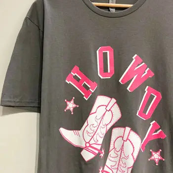 Howdy Boots Oversized Tee