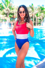 Load image into Gallery viewer, Firework Show Color Block Swimsuit
