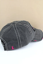 Load image into Gallery viewer, Distressed Pink Ribbon Flag Cap
