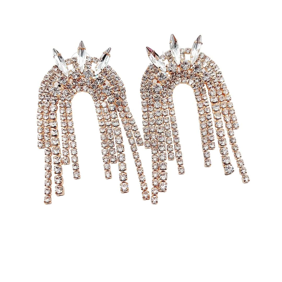 Spiked Rayne Gold Earrings