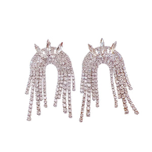 Spiked Rayne Silver Earrings