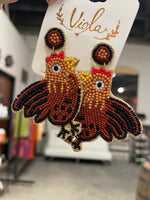 Load image into Gallery viewer, Beaded Farm Theme Earrings
