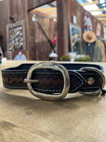 Load image into Gallery viewer, Scenic Hand-Tooled Leather Dog Collar
