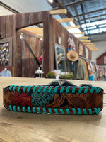 Load image into Gallery viewer, Full Bloom Hand-Tooled Leather Dog Collar
