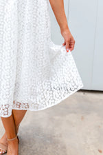 Load image into Gallery viewer, White Floral Midi Dress
