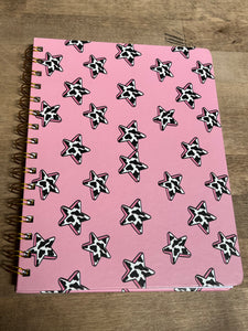 Cow Print Star Hardcover Journal
