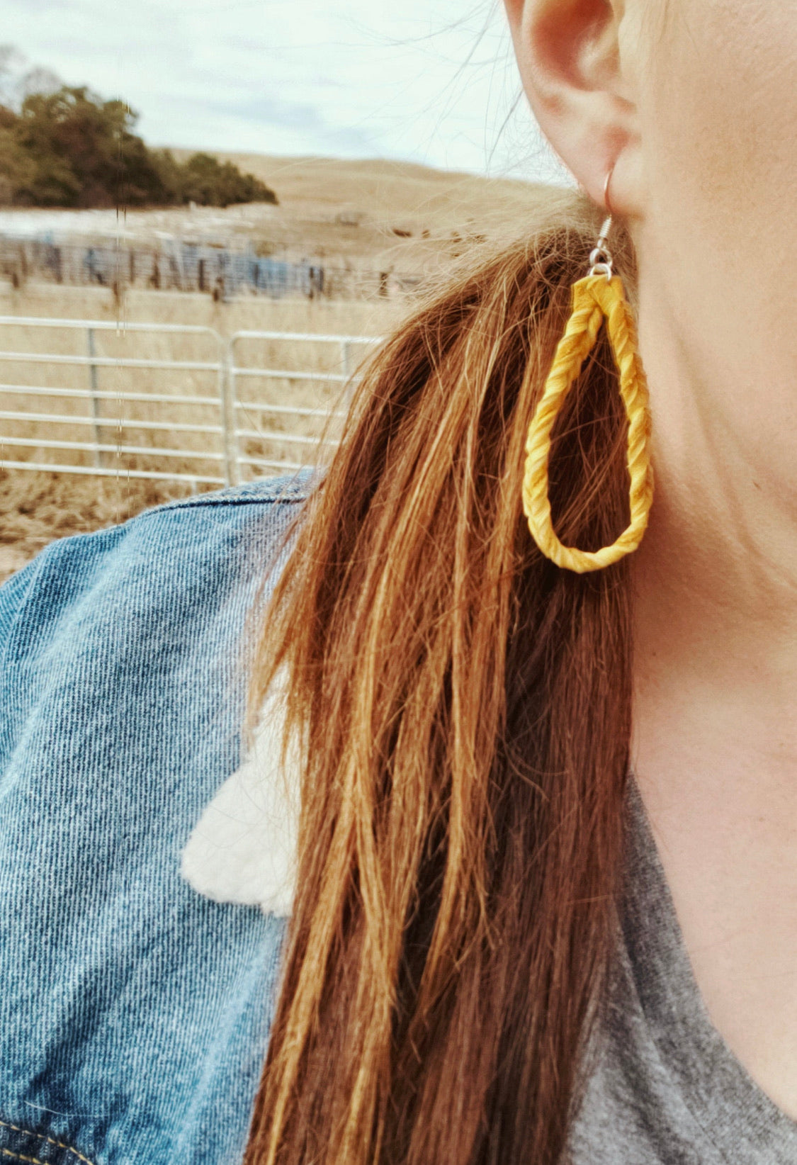 Goldilocks Twisted Loop Earrings
