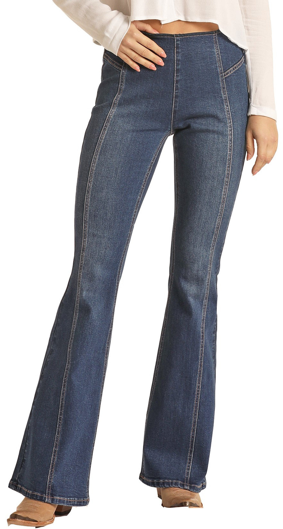 Front Seam Pull-On Flares