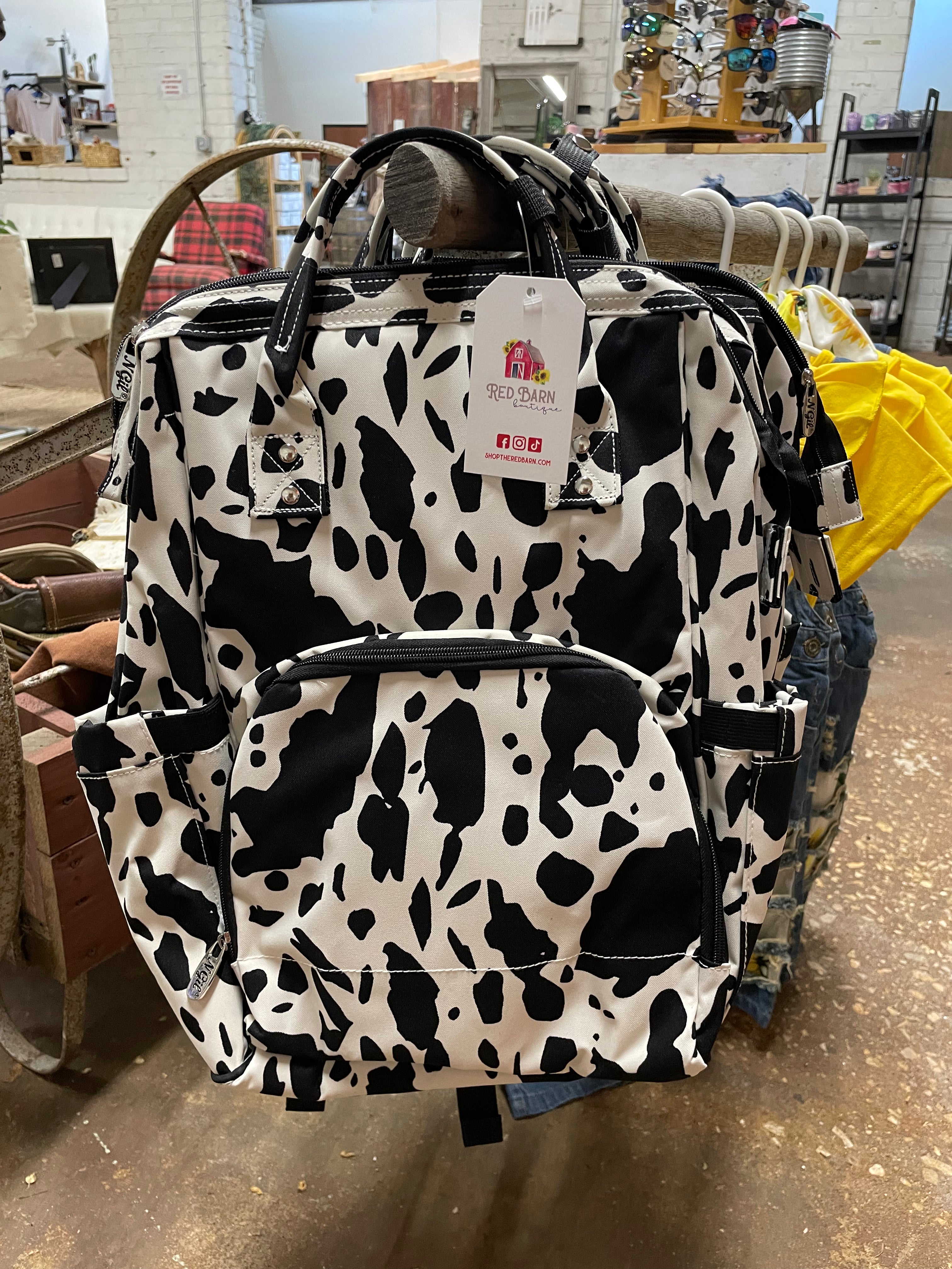 Cheetah print sales backpack diaper bag