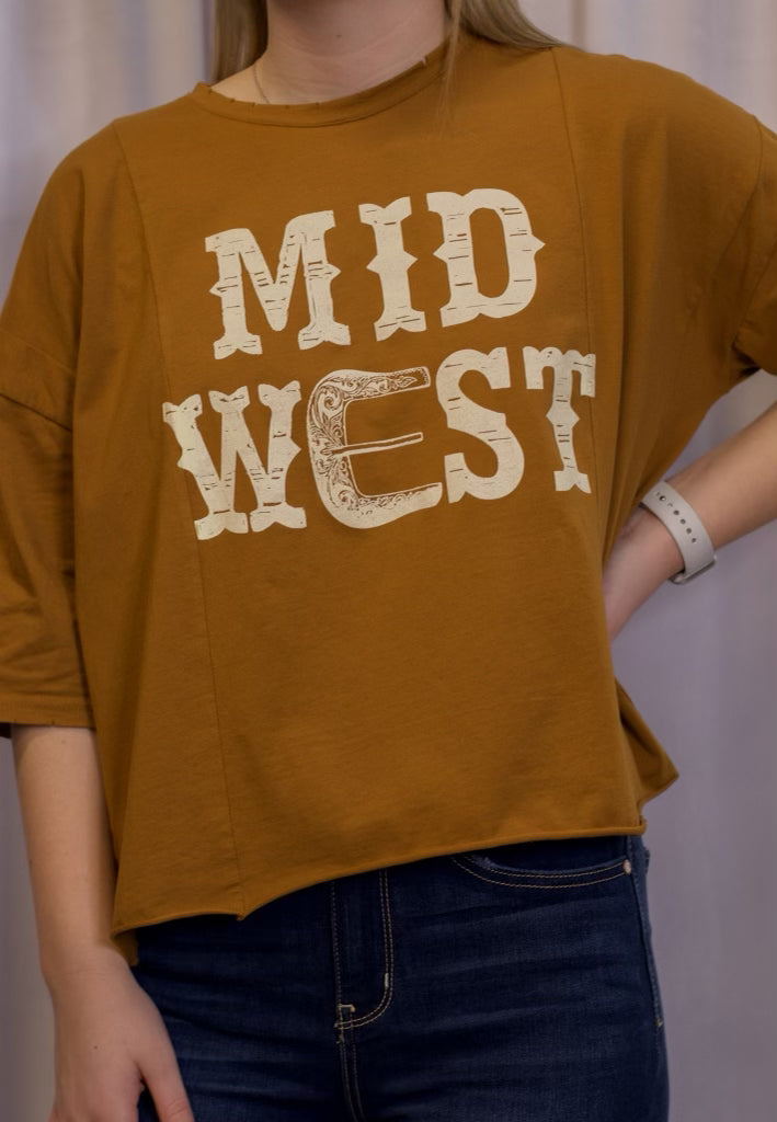Midwest Boxy Crop Tee