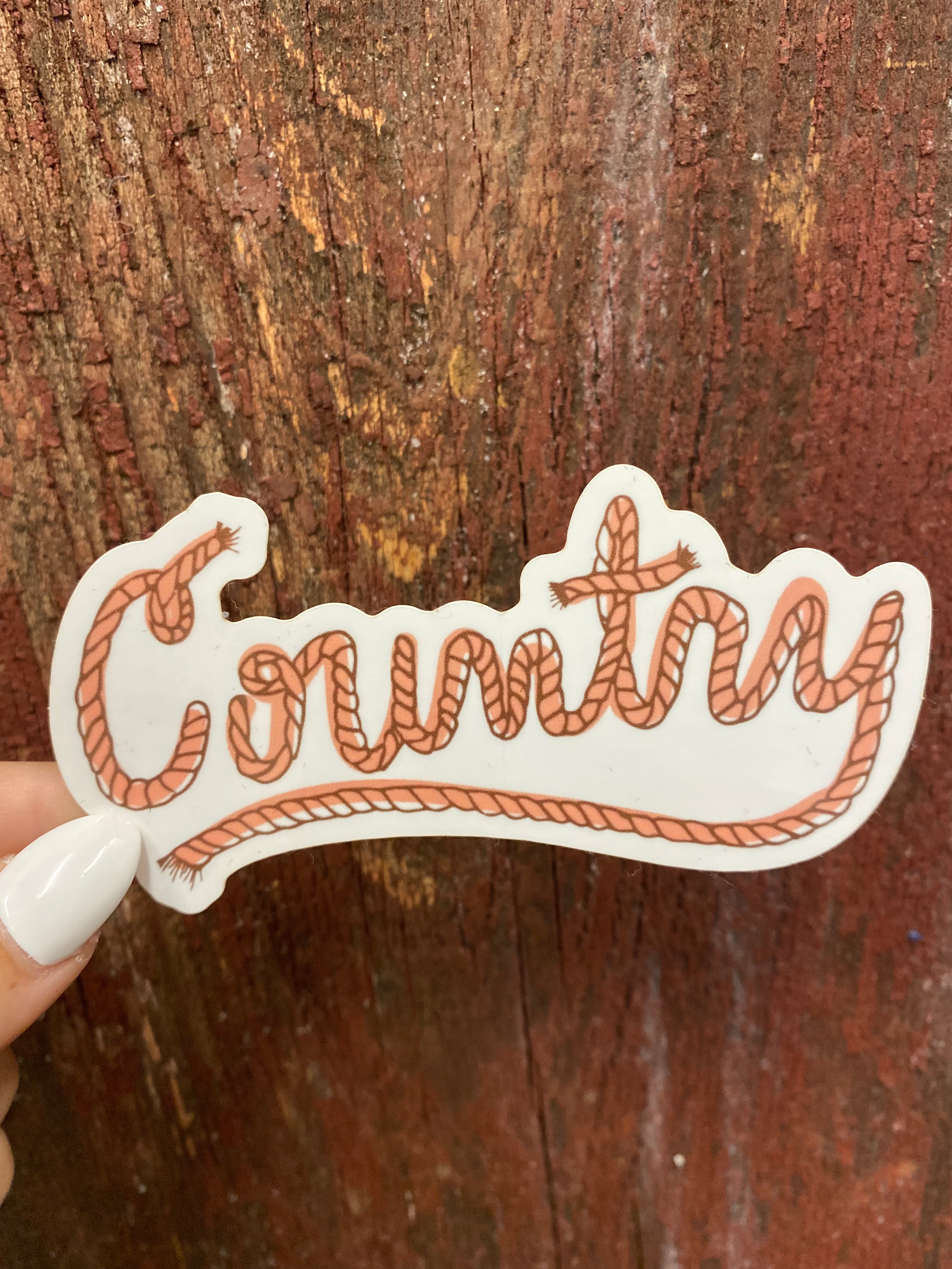 “Country” Sticker