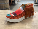 Load image into Gallery viewer, Serape Fringe Moccasin Shoes

