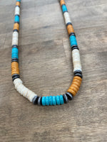 Load image into Gallery viewer, Flat Shell Beaded Necklace
